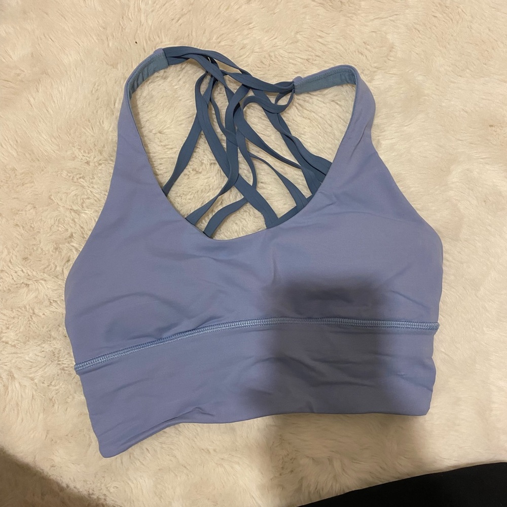 light blue lululemon sports bra